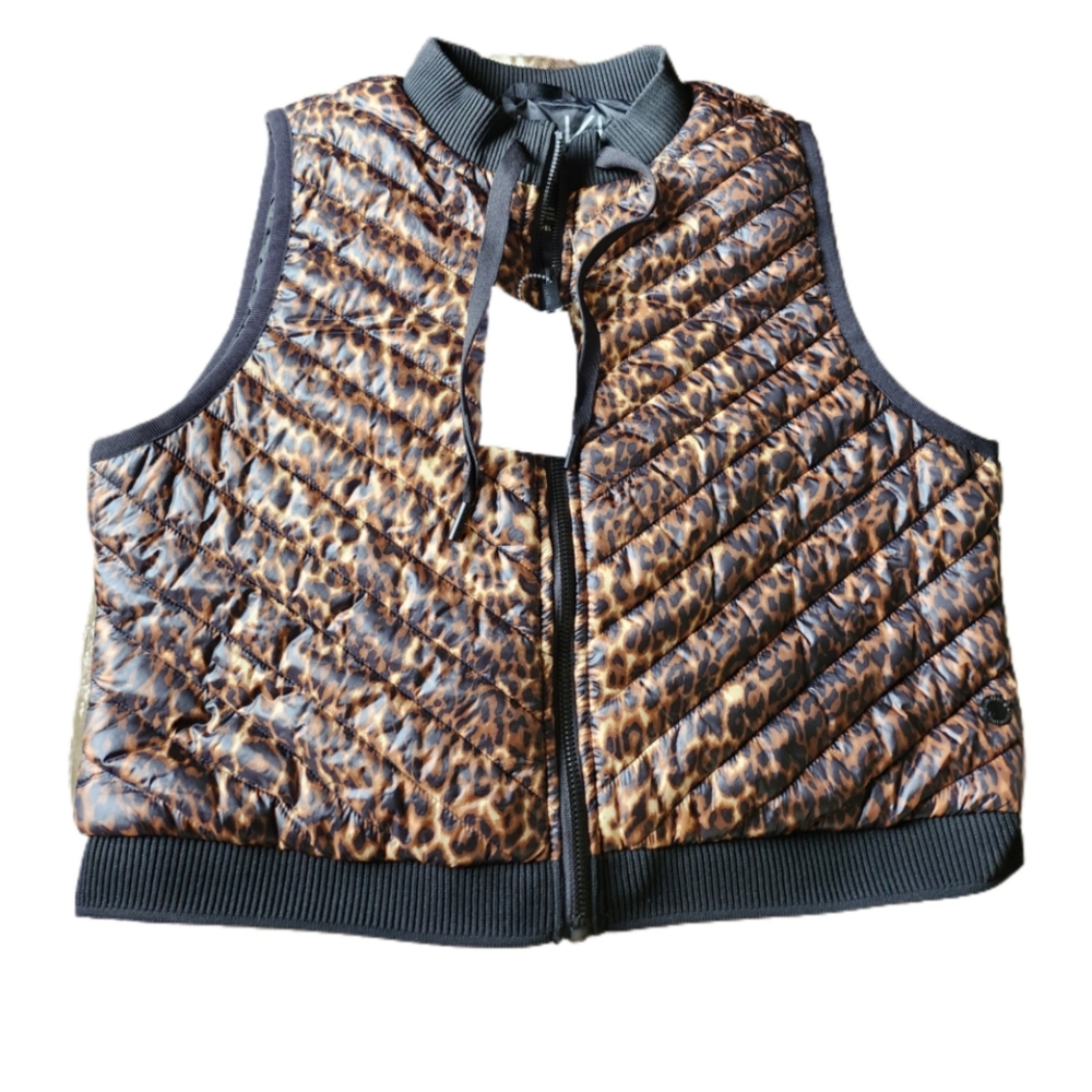Calvin Klein Performance Leopard Print Puffer Ves… - image 3